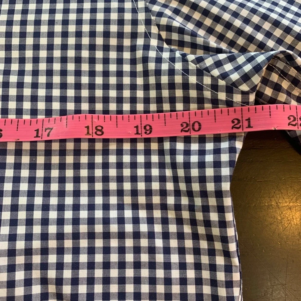J. Crew Slim Fit Button Down Shirt Mens‎ Medium Gingham Check Long Sleeve Preppy